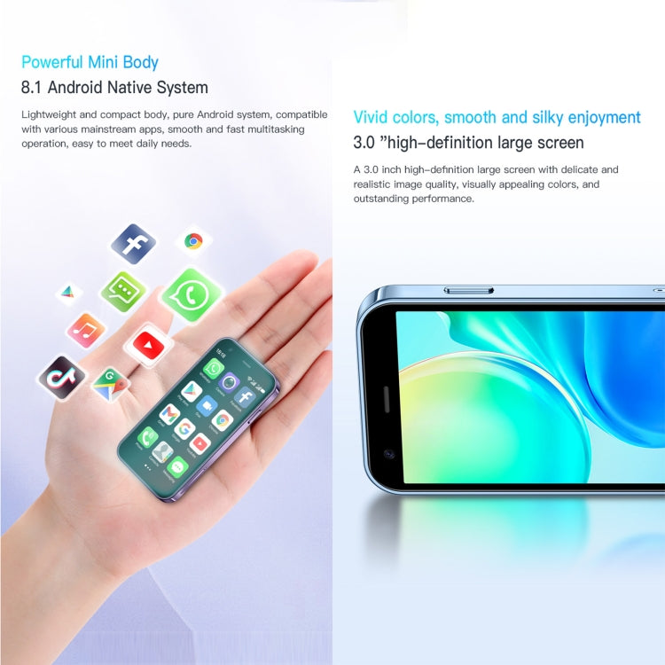 3.0 inch Android 8.1 MTK6580 Quad Core up to 1.3GHz, Bluetooth, WiFi, GPS, Network: 3G, Dual SIM, SOYES XS15 3.0 inch Android 8.1 MTK6580 Quad Core up to 1.3GHz, Bluetooth, WiFi, GPS, Network: 3G, Dual SIM, SOYES XS15
